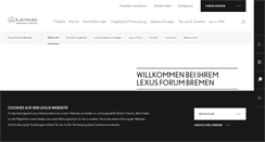 Desktop Screenshot of lexusforum-bremen.de
